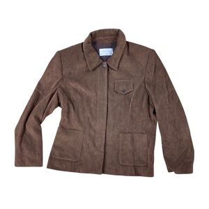 Woman’s Ingenuity brown blazer jacket size 12